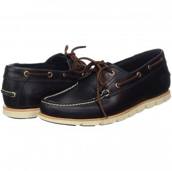 Timberland Herren Tidelands Classic 2 Eye Bootsschuhe, Blau Navy Vollnarbenleder, 43 EU