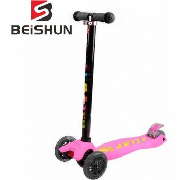 Kids' Flash Wheel Scooter with Non-slip Silicone for Ages 3-14