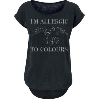 T-Shirt Maglietta Divertente Allergic To Colours