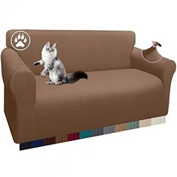 Luxurlife Thick Sofa Covers 3 Seater Jacquard Slipcover Non-Slip Elastic Bottom Living Room Dog Pet Protector