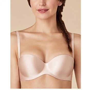 Reggiseno senza cuciture con spalline staccabili e bande in silicone Donna PASSIONATA 85C beige