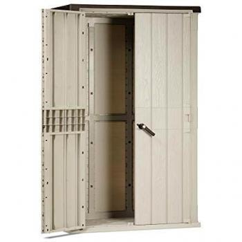 Resin Storage Shed Stora Way 1670L, Height 130 x 75.6 x 206.2H Taupe/Anthracite