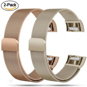 Accessoires pour Fitbit Charge 2 : bracelet Champagne/Rose Or