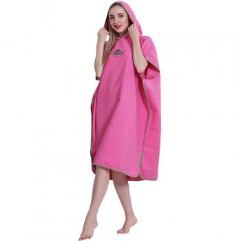 Poncho serviette de plage en microfibre