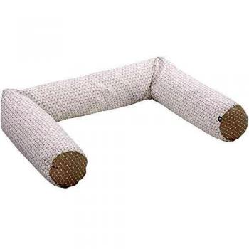 Alvi® Schlummer-Lounge für Kinderbett Raute taupe