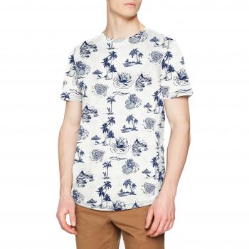 JACK & JONES Jormirage camiseta de manga corta cuello redondo, hombre, (Cloud Dancer Fit:Slim), grande