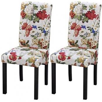 LuxeSeat Fabric Dining Chair Duo – Multiple Hues