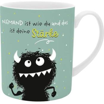 Monster-Design XL Tasse – Geschenkbanderole im Set