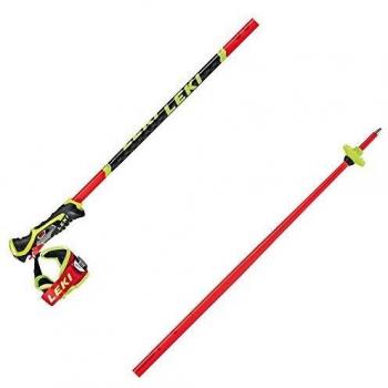 Leki WCR Lite SL 3D 90 cm Ski Poles Fluorescent Red-Black-Neon Yellow