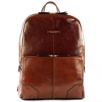 The Bridge Vespucci 43 cm Leather Laptop Backpack in Brown