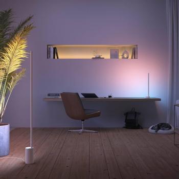 Signify Philips Hue White & Col. Amb. Gradient Signe Stehl. Weiß