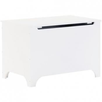 VidaXL Truhe RANA Weiß 80x49x54 cm Massivholz