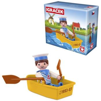Námořník s Igráčkem a lodičkou