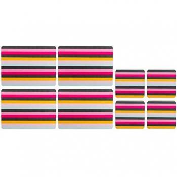 Striped Gardenia Dining Accents Set