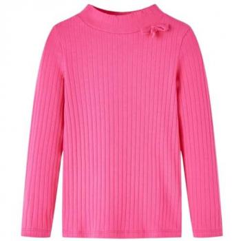 VidaXL Bright Pink Kids' Long Sleeve T-shirt 128