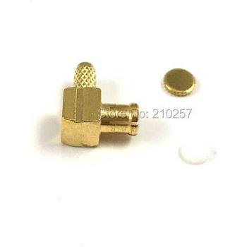100 Stuks MCX Crimp Male Plug Haakse Connector voor LMR100 RG316 RG174 Kabel
