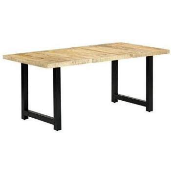 Table à Dîner en Bois de Manguier Massif 180x90x76 cm