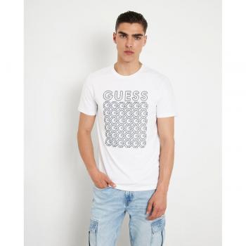 T‑shirt stretch arborant un logo frontal