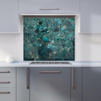 Warren Reed 900x750 Teal Quartz Kitchen Splashback