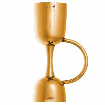 Gold‑Tinted Urban Bar Jigger by Coley – 25/50 ml