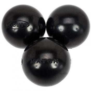 Boules de pétanque Obut Match noire 0 75 mm 730g Acier