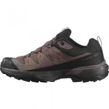 Salomon X Ultra 360 Leather Gore‑Tex Waterproof Women's Hiking Shoes, Stability, Grip, Waterproof and All‑Weather Protection, Cognac, 7.5 Women