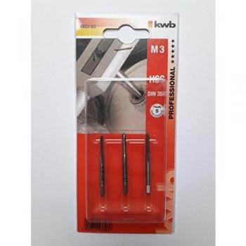 3-Piece HSS Tap Set M3 0.5 DIN 352