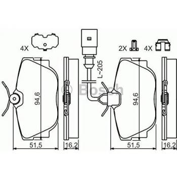 BP457 Brake Pad Set by Bosch