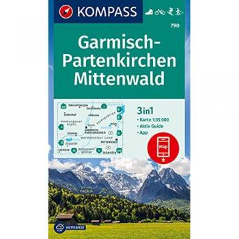 KOMPASS Wanderkarte Garmisch-Partenkirchen, Mittenwald: 3in1 Wanderkarte 1:35000 mit Aktiv Guide inklusive Karte zur offline Verwendung in der ... Skitouren. Langlaufen. (KOMPASS-Wanderkarten)