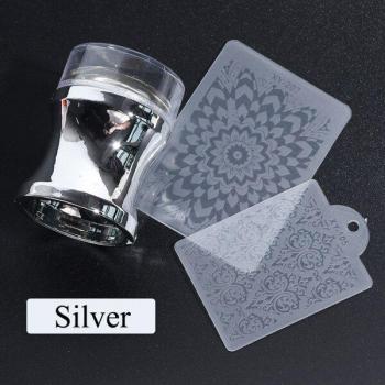 3pc Clear Jelly Nail Art Stamping Set
