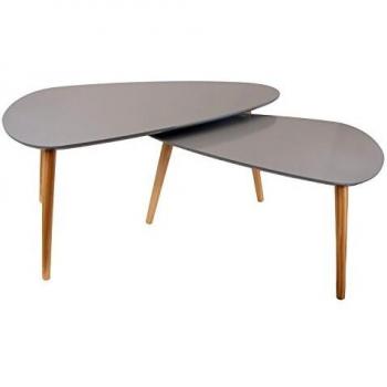 THE HOME DECO FACTORY Tables Gigognes Galets