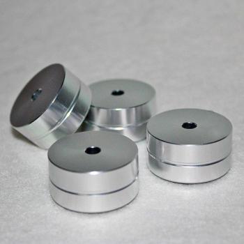 CNC Solid Aluminum Foot with Rubber Shock Absorber, 30mm x 15mm, 4 Pack