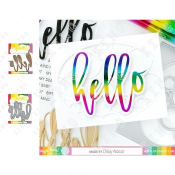 Tarjeta Papel Troquelada “Hello”