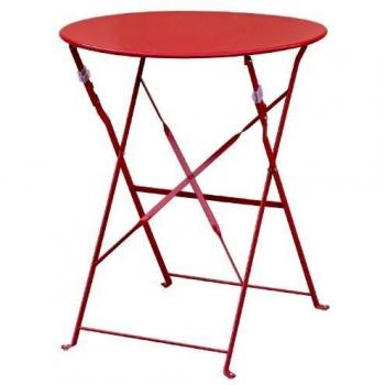 Mesa Acero Lacado Bolero 600 mm – Diseño Redondo y Plegable