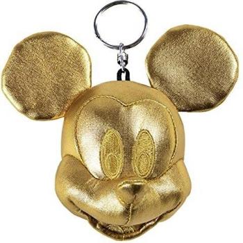 Mickey‑Mouse Plüschtier Schlüsselkette Gold