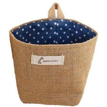 Vintage Linen Storage Basket
