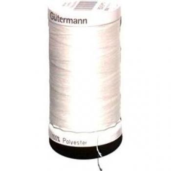 Gutermann 800-White 100% Polyester Sew All Sewing Thread 500m