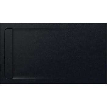 Douche plate noire Roca Stonex® 1600 × 800 mm