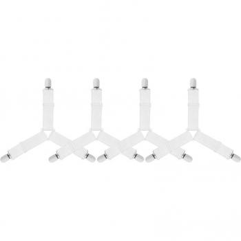 Sangles de drap de lit, 4 pièces, attaches ajustables à triple angle
