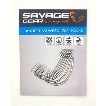 Savage Gear Sandeel V2 WL Haakstaart 110 5/0 Blikje 6 Stuks