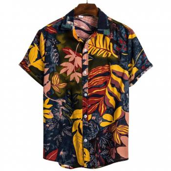 Camiseta de Manga Corta Étnica para Ropa de Calle