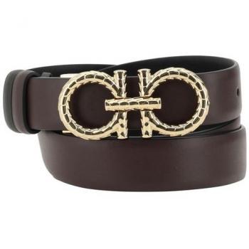 90 cm Reversible Leather Belt – Ferragamo Women's Edition