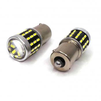 Bombilla LED Ba15s P21W 12-24V CanBus 1500 lm Blanco Lente Resistente al Agua