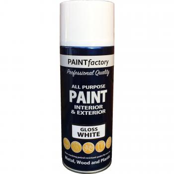 ALL-PURPOSE INTERIOR & EXTERIOR AEROSOL SPRAY PAINT GLOSS WOOD METAL SPRAY