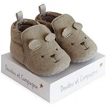 Doudou Pantufas Bebê Rato Cinza 0-6m