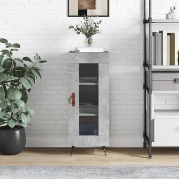 Contemporary Concrete Grey Storage Sideboard 34.5x34x90 cm
