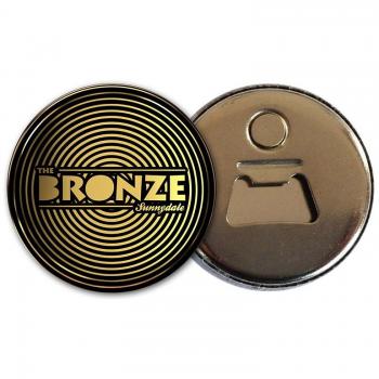 Vintage Style Bronze Bottle Opener with Buffy Theme Magnet