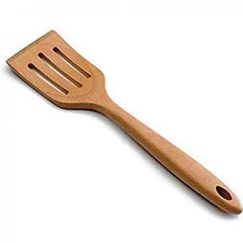 Spatule Aérée en Bois de Charme Brun