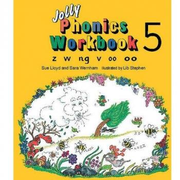 Jolly Phonics Workbook 5: in Precursive Letters (BE) by Sue Lloyd, Sara Wernham