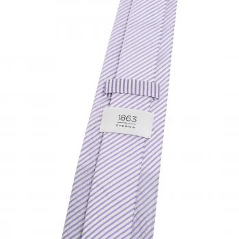 Eterna Krawatte in elegantem lila-weiß